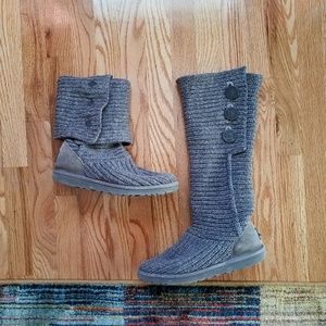 UGG Knit Boots w/Buttons